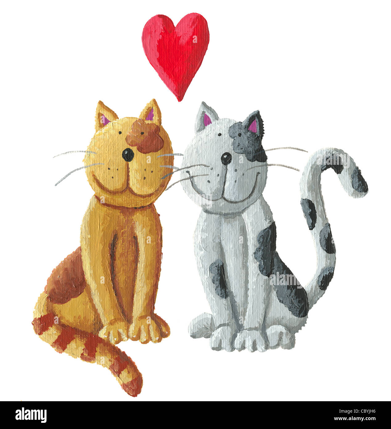 Two Cats in Love Hug Doodle Icon. Cute Pets Vector Art Stock Vector -  Illustration of friends, artwork: 241281449