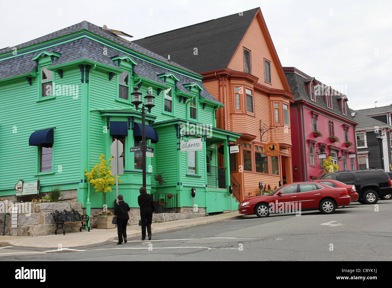 Town of Lunenburg, colorful buildings of main street, South Shore, Nova