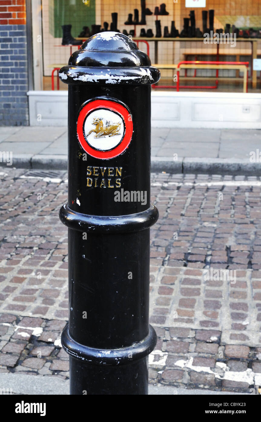 Seven dials, Covent Garden, London. Stock Photo