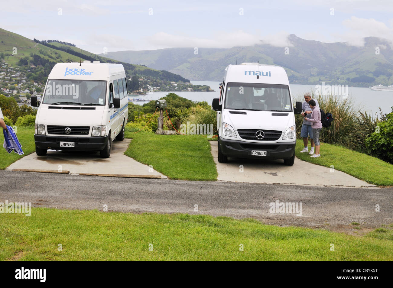 New zealand camper van parked hi-res stock photography and images - Alamy