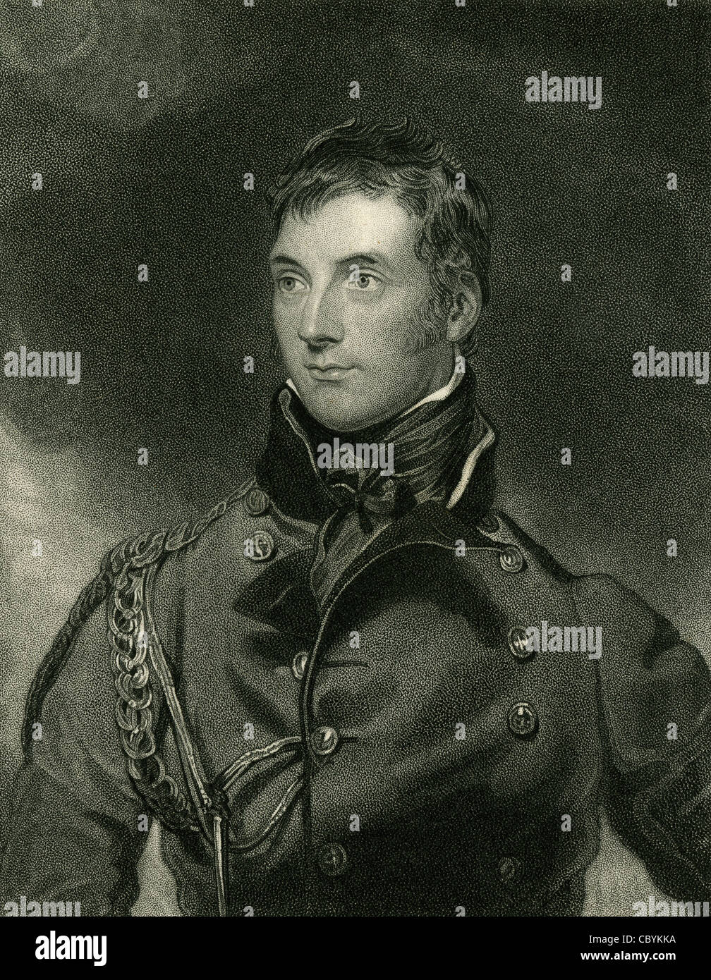 1830 engraving. Sir George Murray, GCB, GCH, FRS (6 February 1772 – 28 July 1846) was a Scottish soldier and politician. Stock Photo
