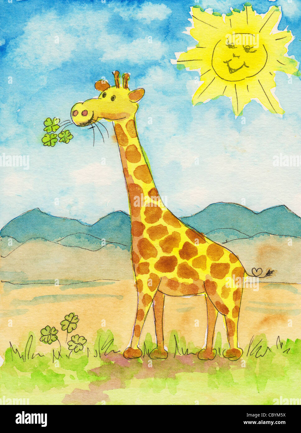 Рисование жирафа в старшей группе