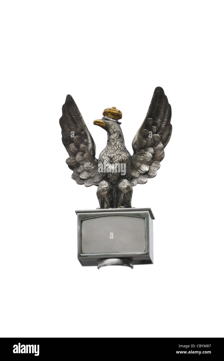iron eagle isolated, flag head, Stock Photo