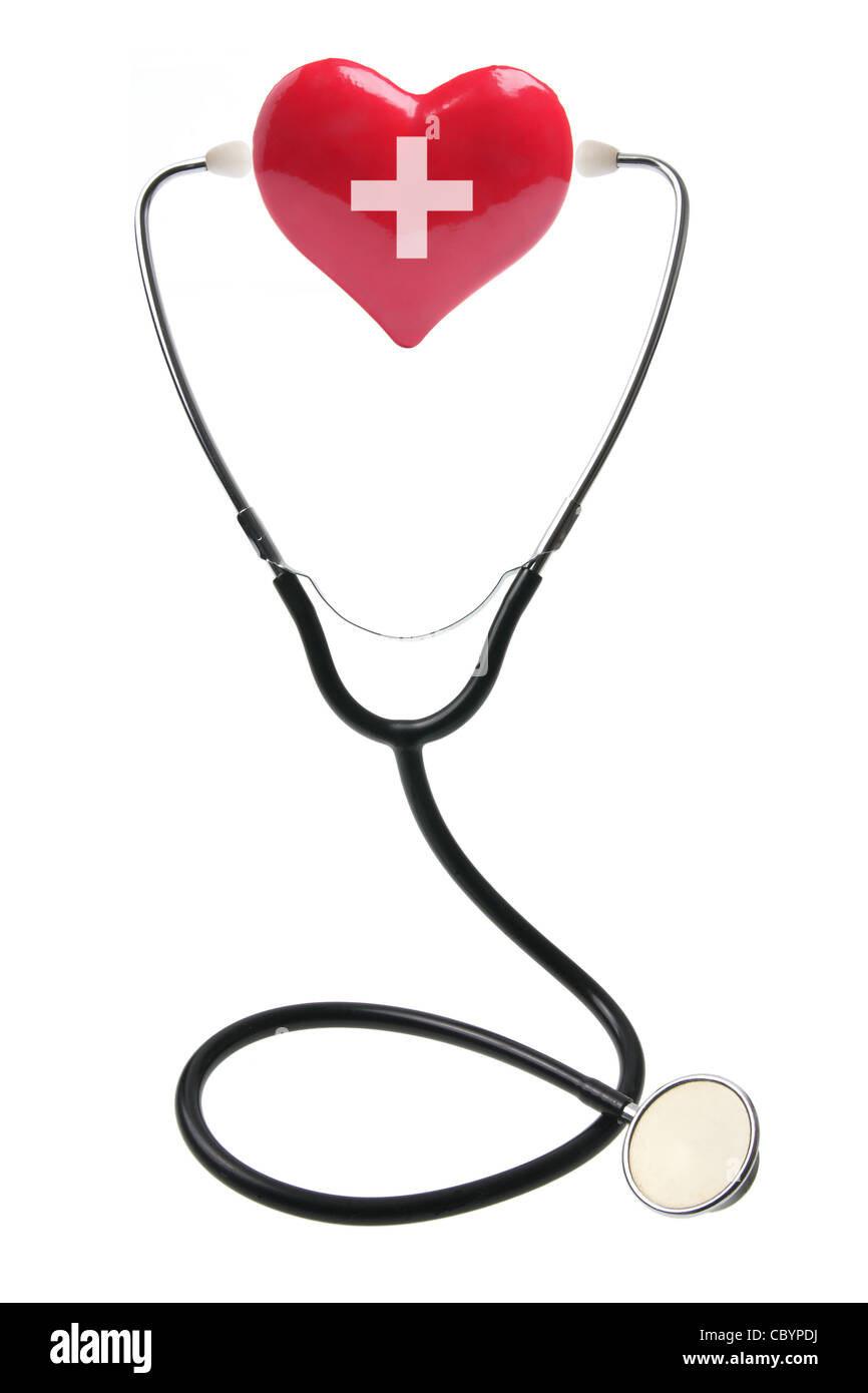 Stethoscope with Love Heart Stock Photo Alamy