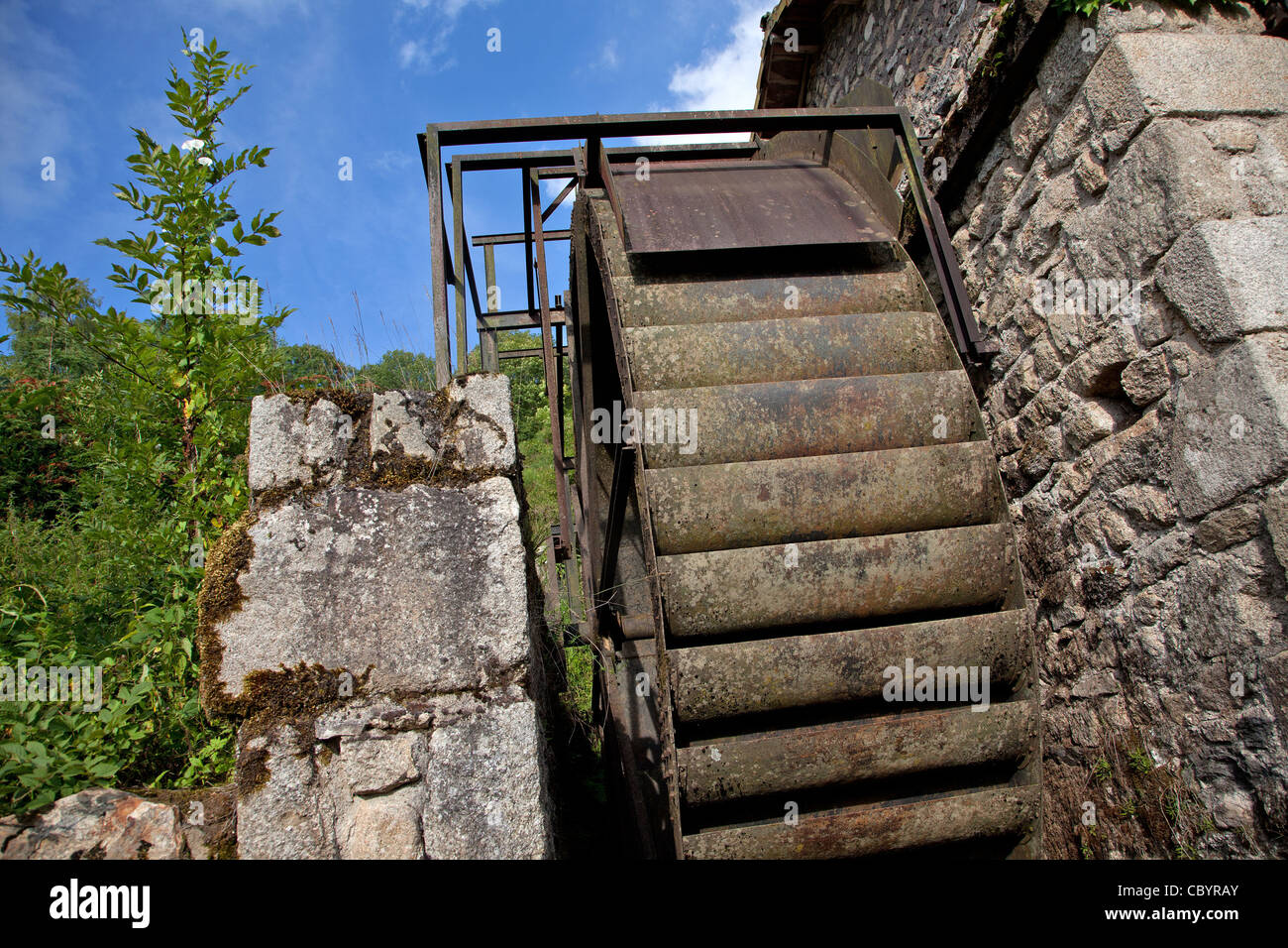 THE MILL WHEEL IN THE RICHARD DE BAS PAPER MILL, HISTORICAL PAPER