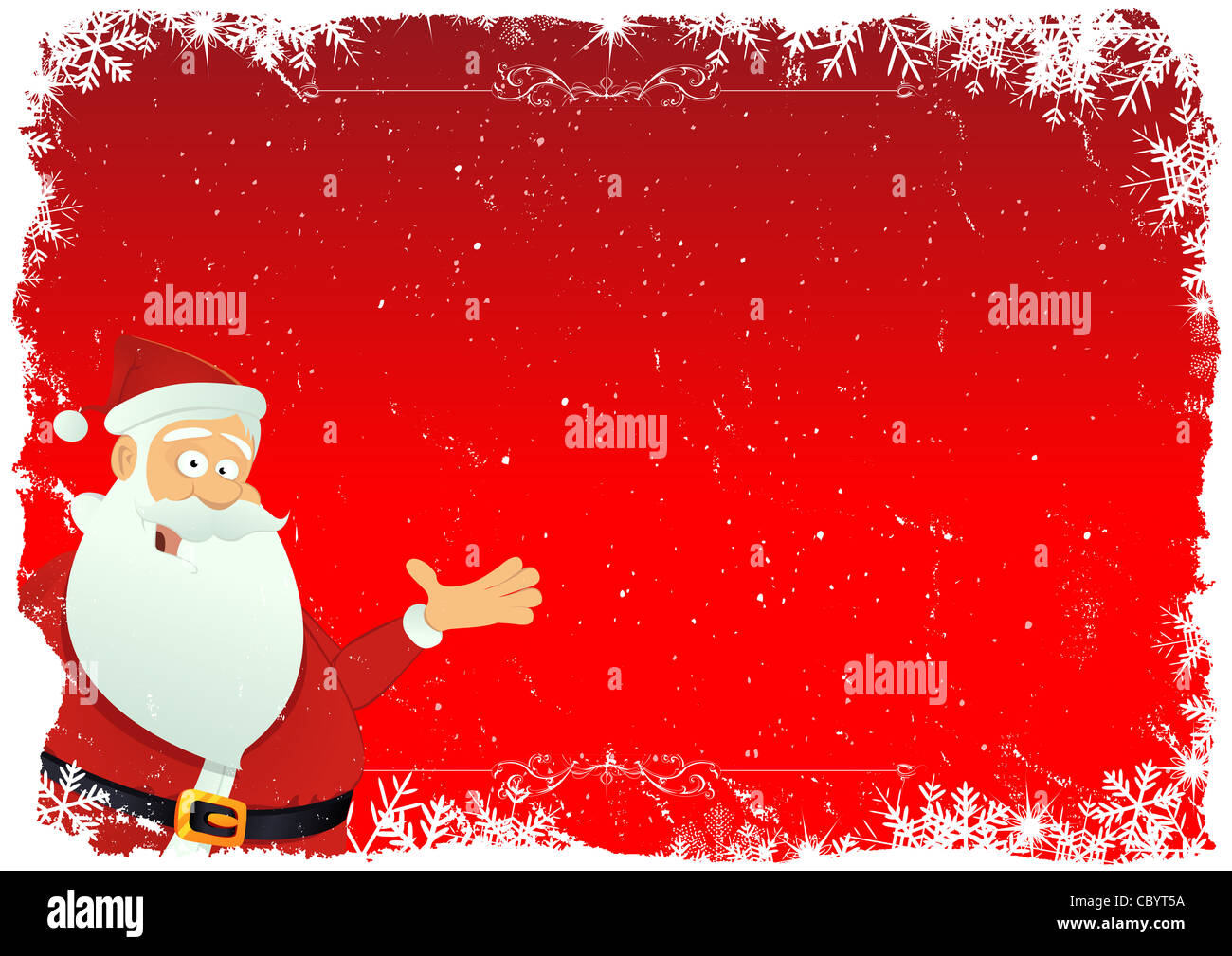 Illustration of a cartoon christmas card background Stock Photo Alamy