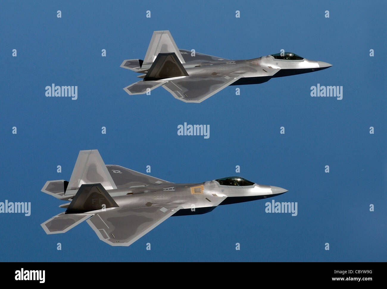 F 22 raptors fly over langley air force base hi-res stock photography ...