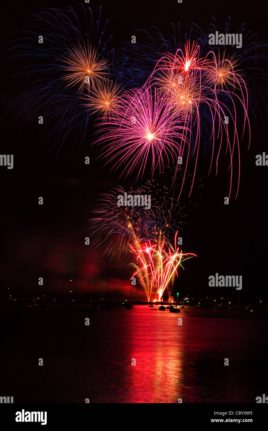 National firework competition Plymouth sound,Devon,UK Stock Photo Alamy