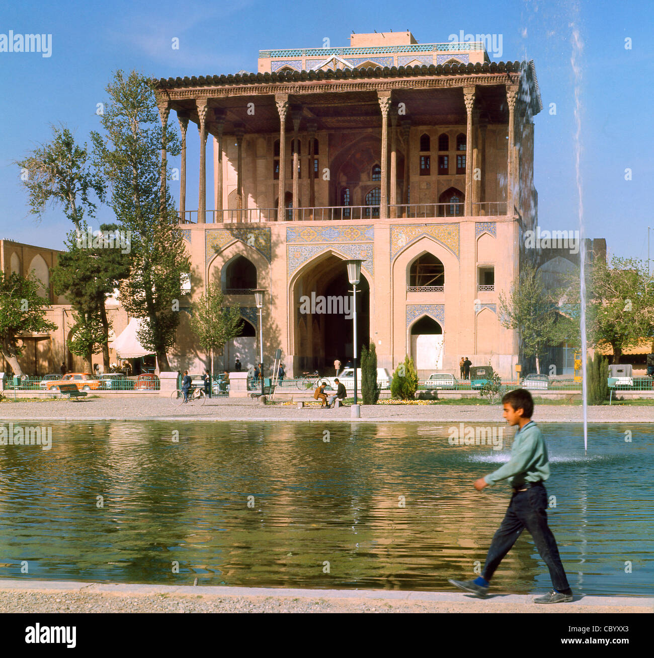 Iran Isfahan Ali Qapu palace Stock Photo