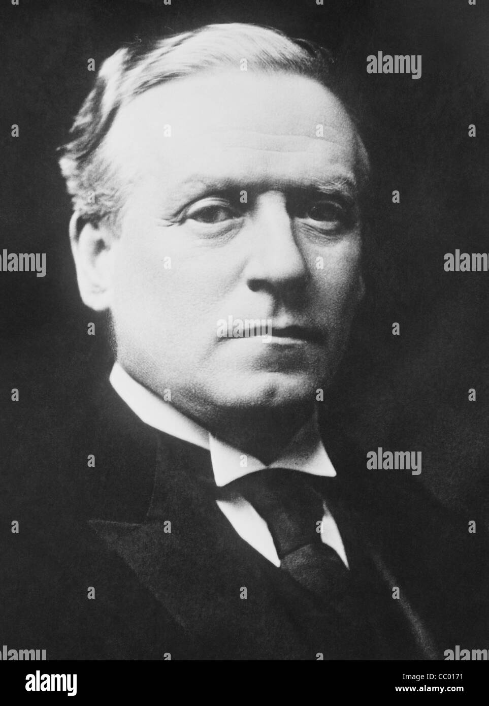 Vintage portrait photo circa 1910s of British politician Herbert Henry Asquith (1852 - 1928) - Liberal Prime Minister of the UK from 1908 - 1916. Stock Photo