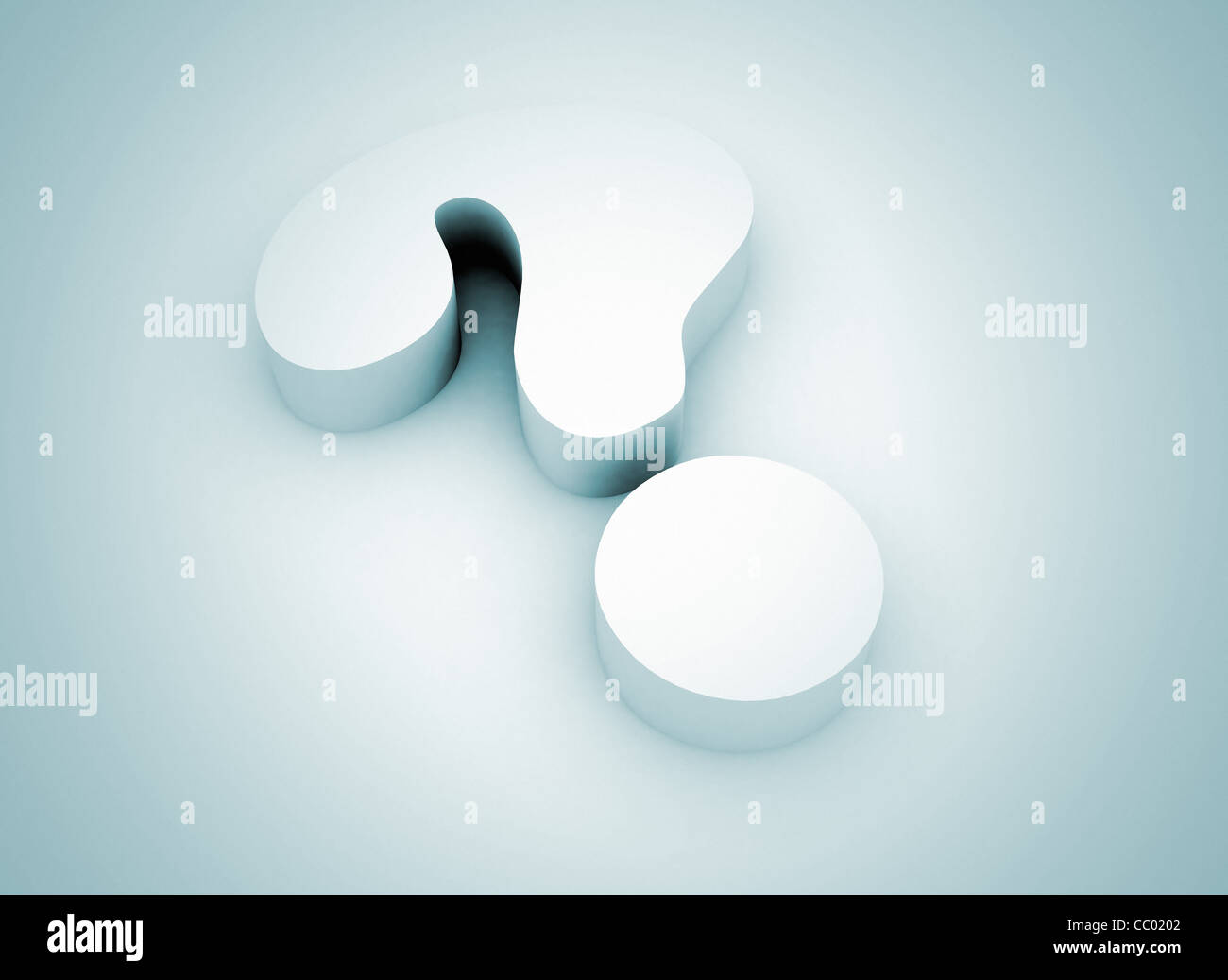 Question mark blue Stock Photo Alamy