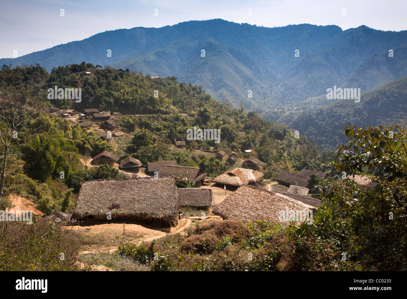 India, Arunachal Pradesh, Daporijo, Upper Subansiri area, Hill village ...