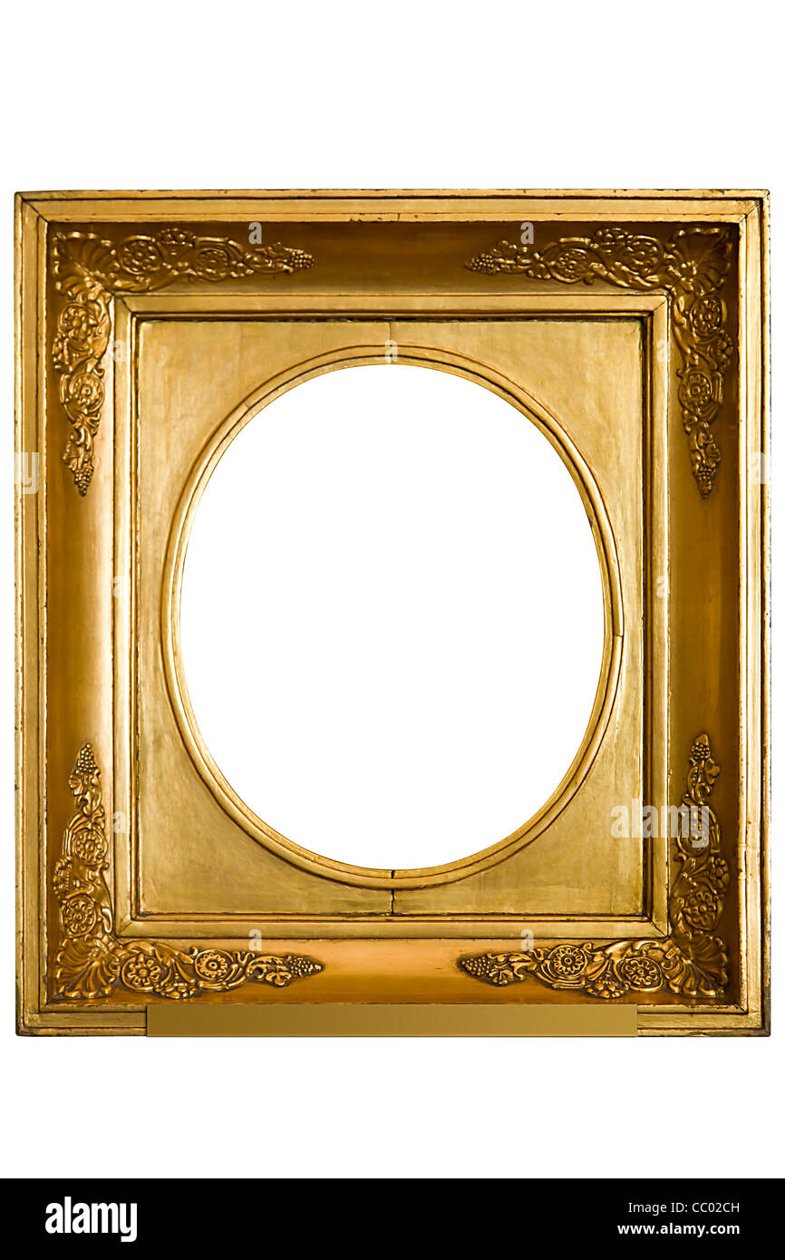 Oval frame gold hires stock photography and images Alamy