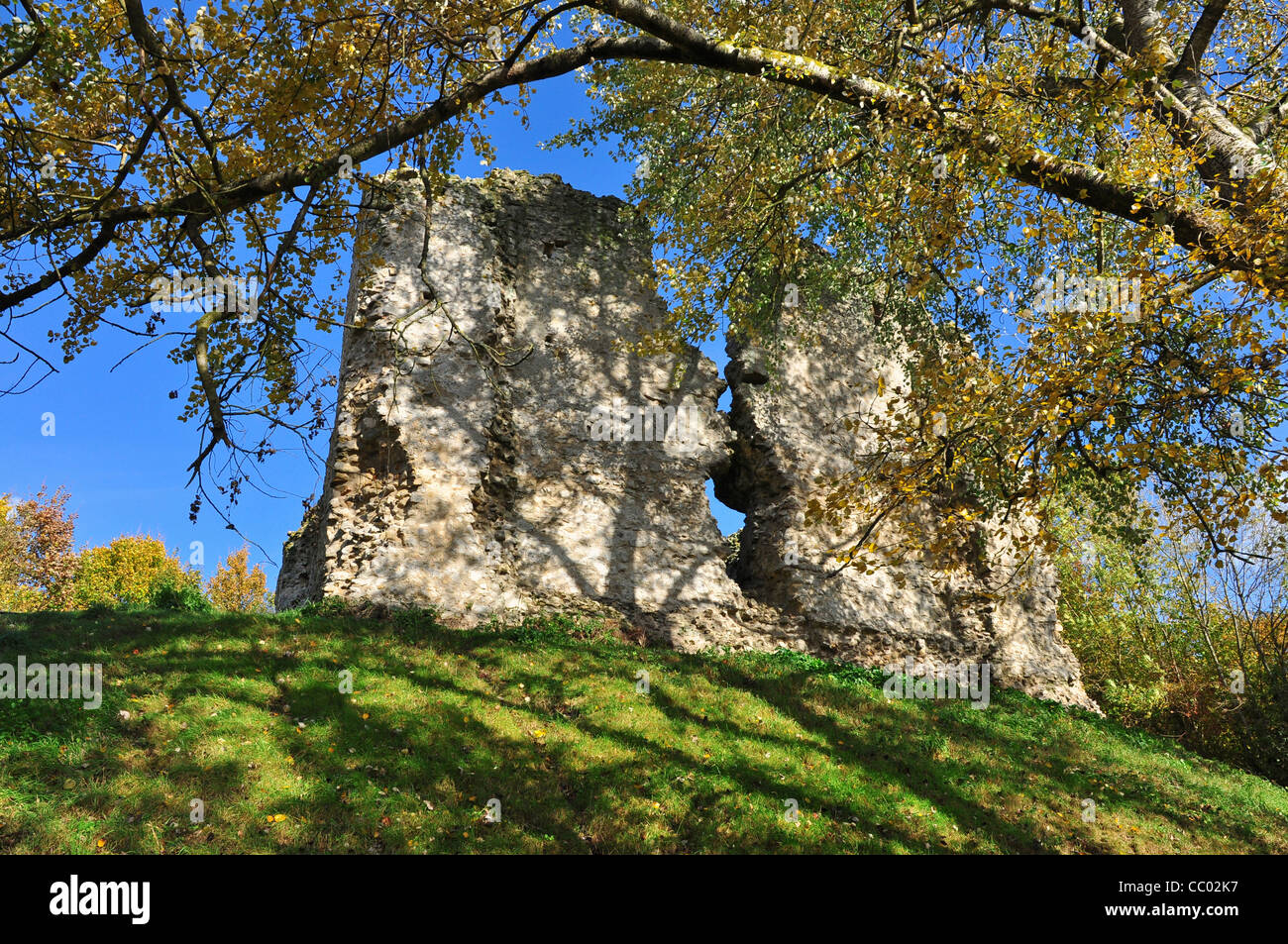 Sutton Valence castle ruins Stock Photo Alamy