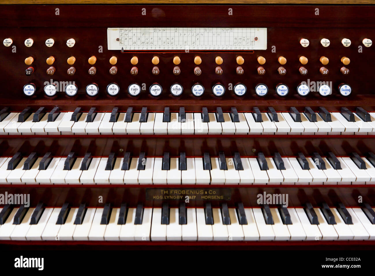 Organ keyboards Stock Photo Alamy