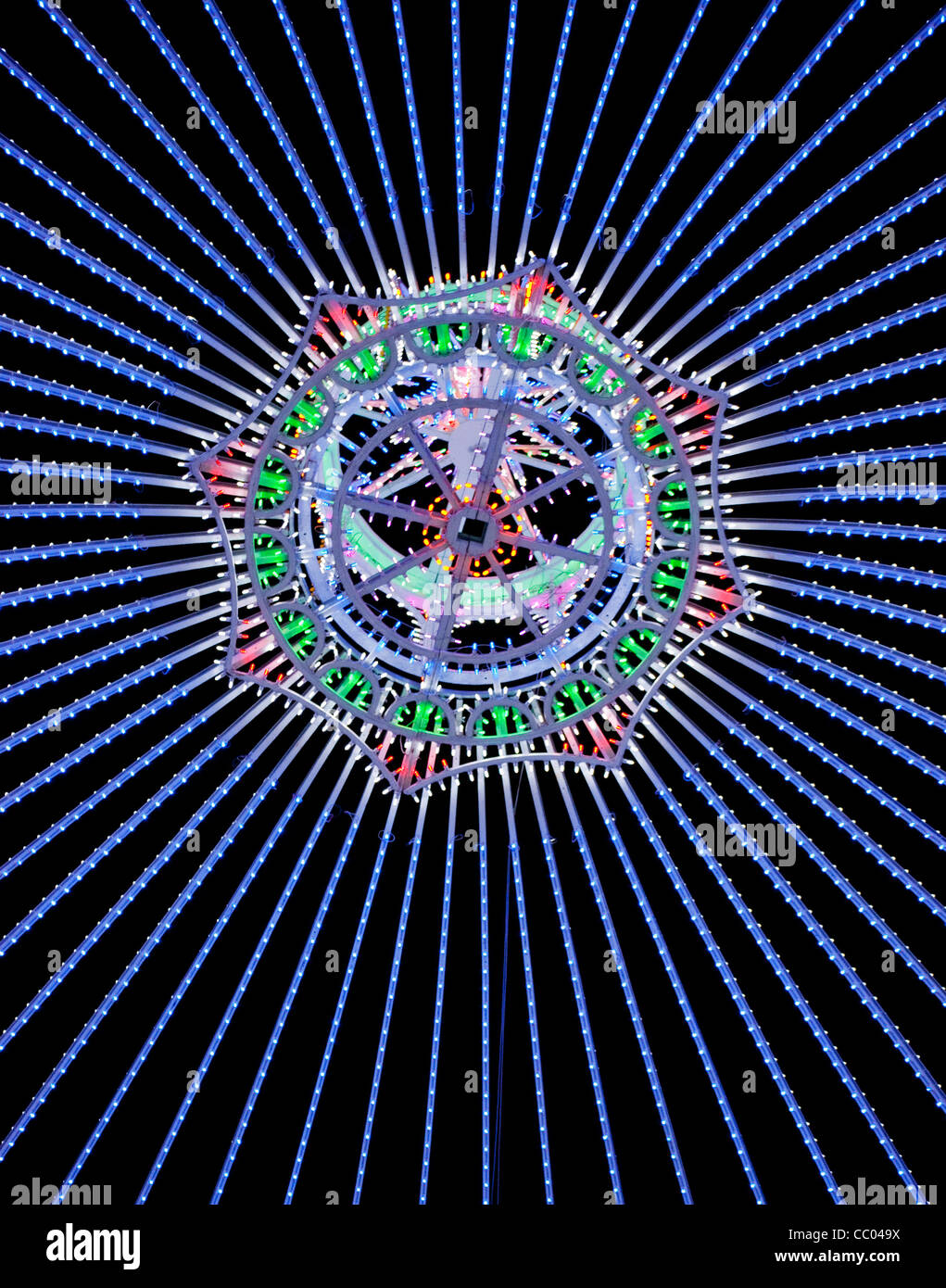 Dome, creative LED light festival in Holland Stock Photo