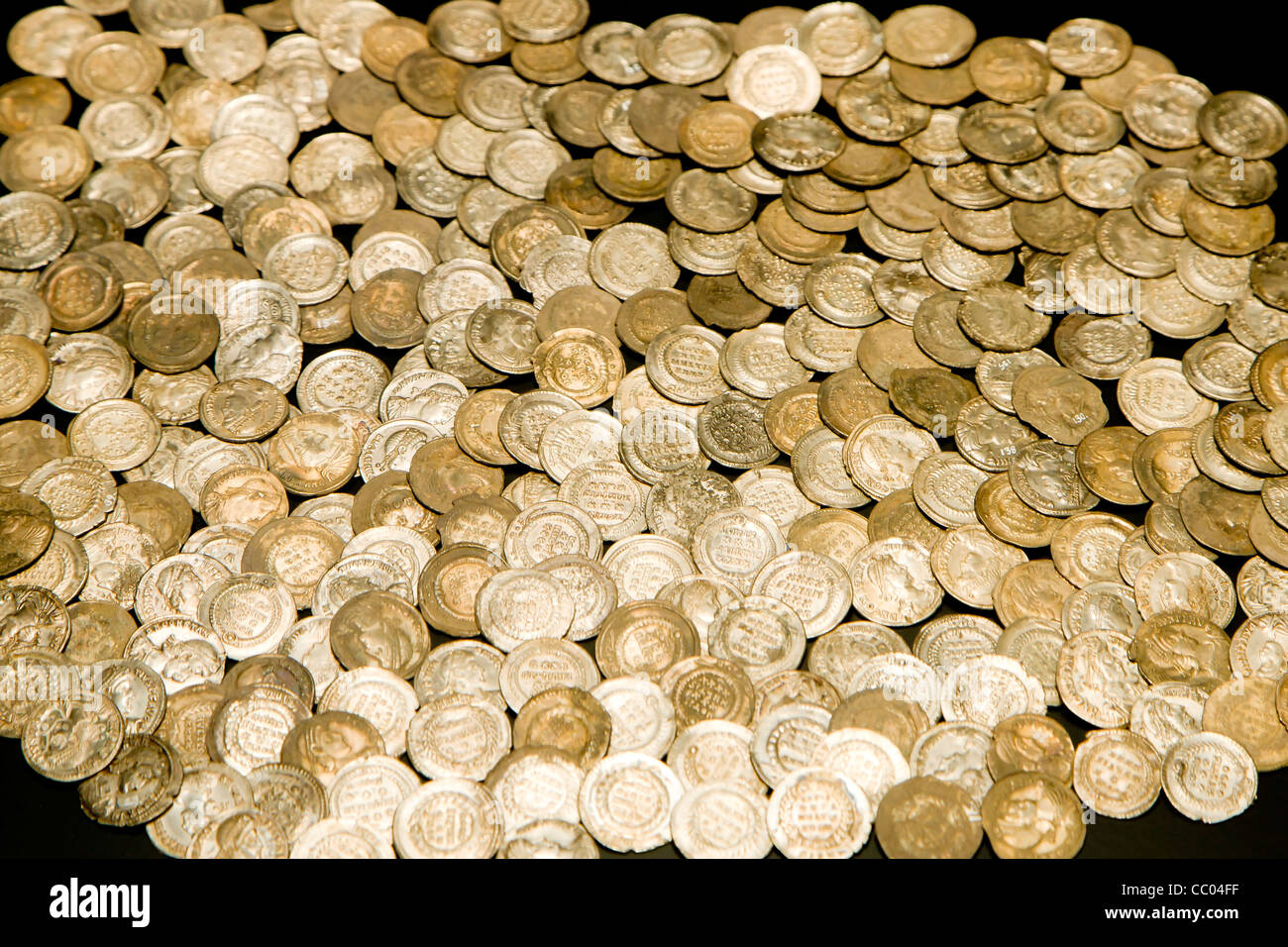 Pile og old coins Stock Photo