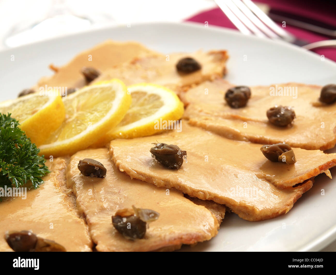 Vitello tonnato veal with tuna sauce Stock Photo Alamy