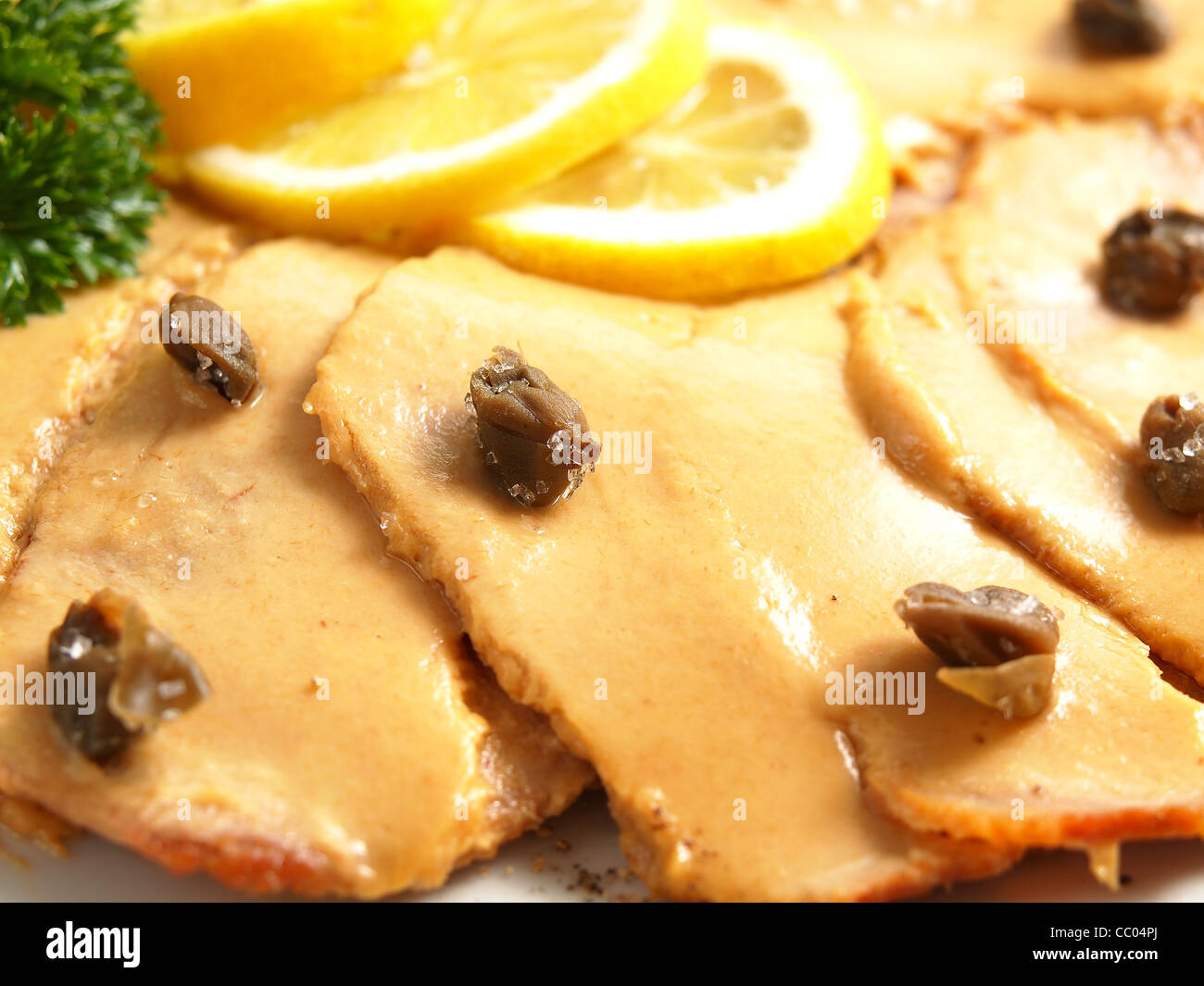 Vitello tonnato veal with tuna sauce Stock Photo Alamy