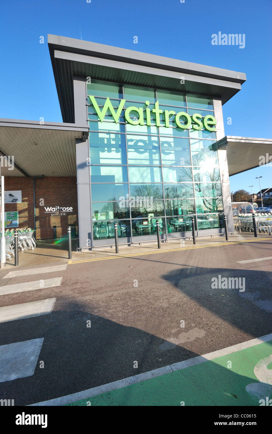 waitrose glass entrance Stock Photo Alamy