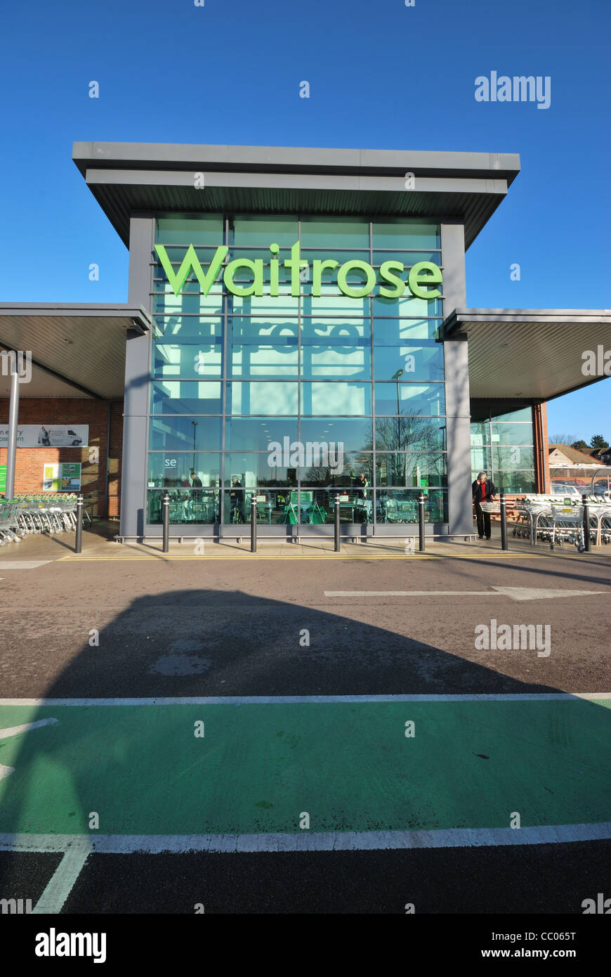 waitrose supermarket and car park Stock Photo Alamy