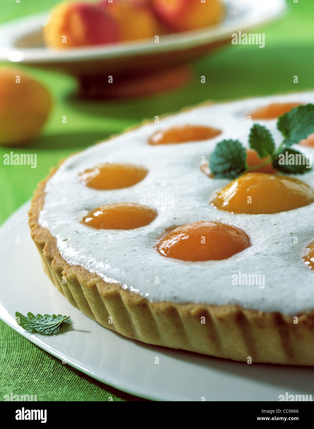 Apricot yoghurt cake Stock Photo Alamy