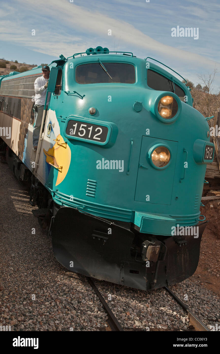 Engine 1512 of the Verde Canyon Railroad in Clarkdale, Arizona, USA