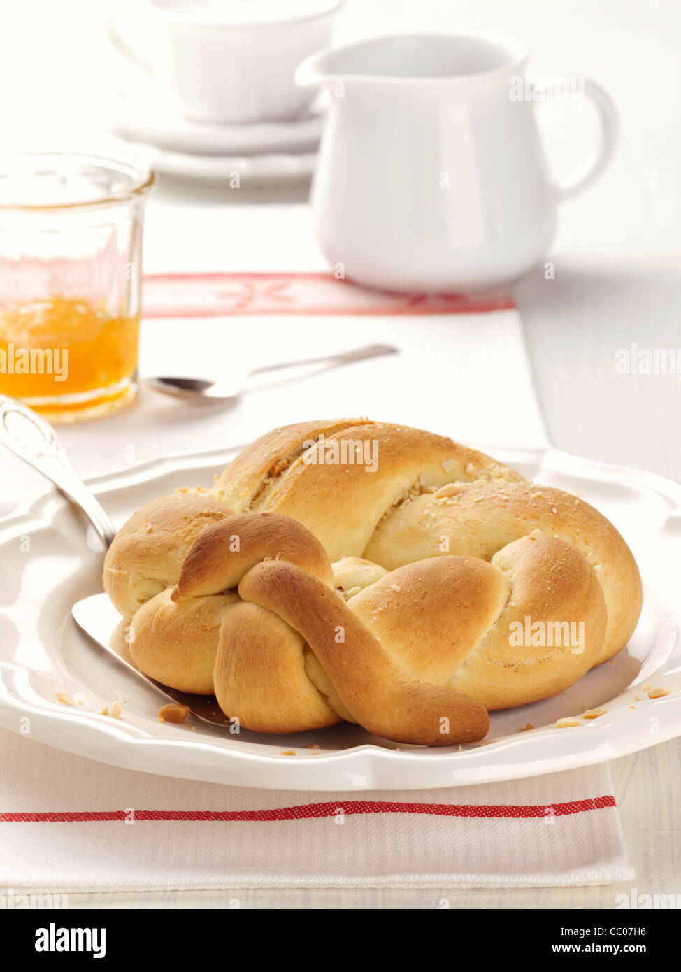 Marzipan ring cake Stock Photo Alamy