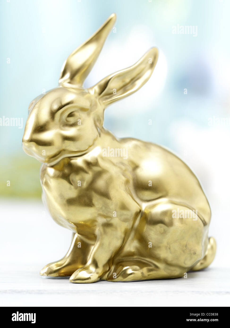 Golden Eastern bunny Stock Photo - Alamy