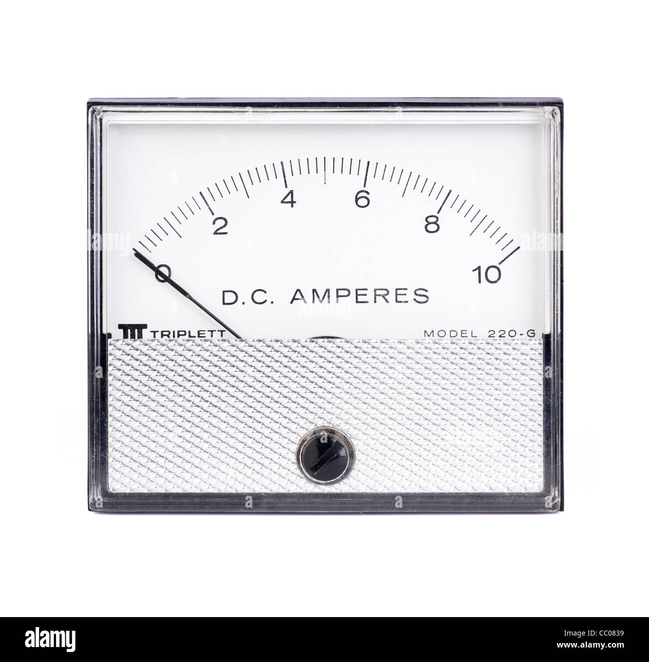 ammeter measuring amps Stock Photo