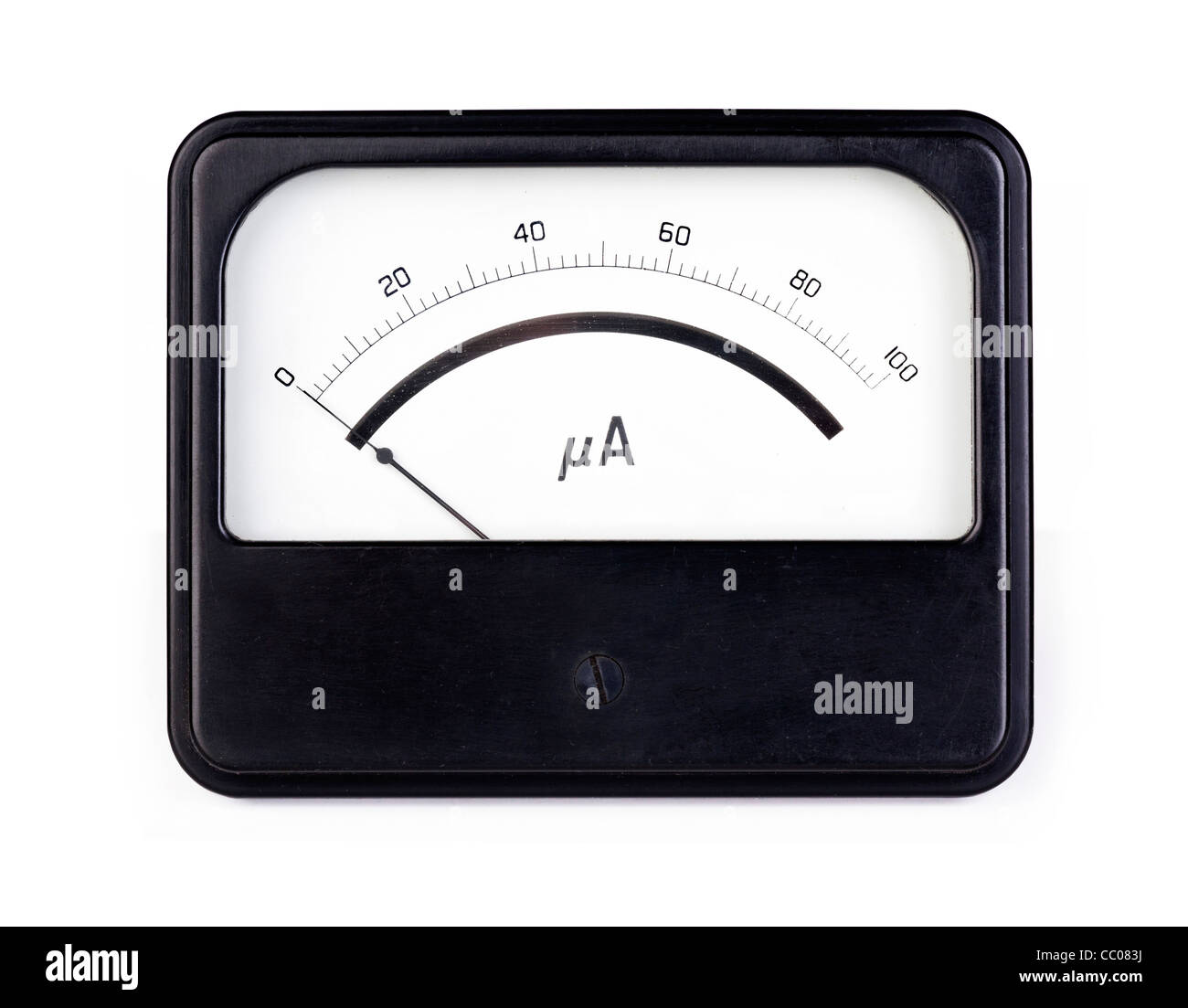 ammeter measuring micro amps Stock Photo