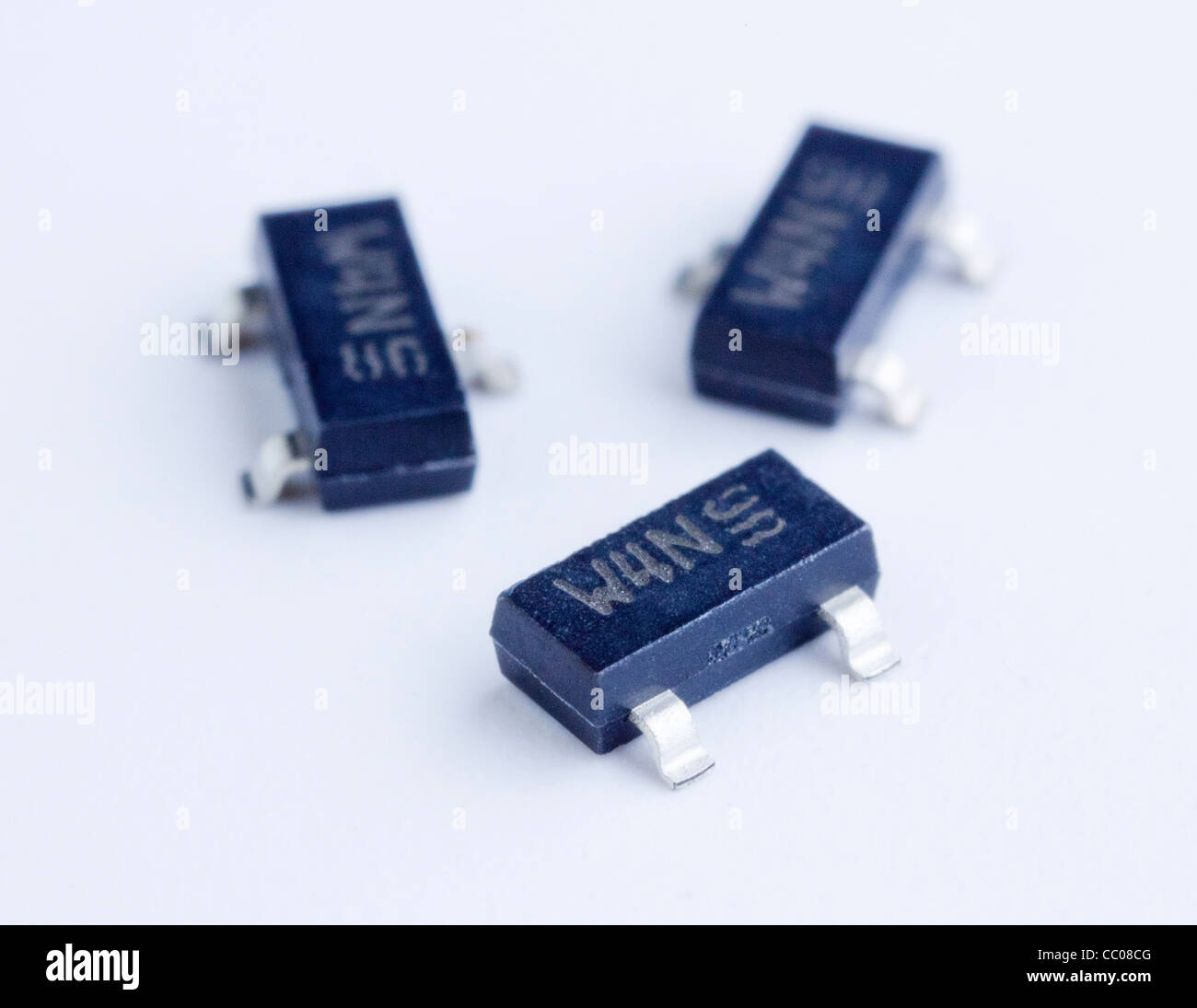 surface mount transistors Stock Photo