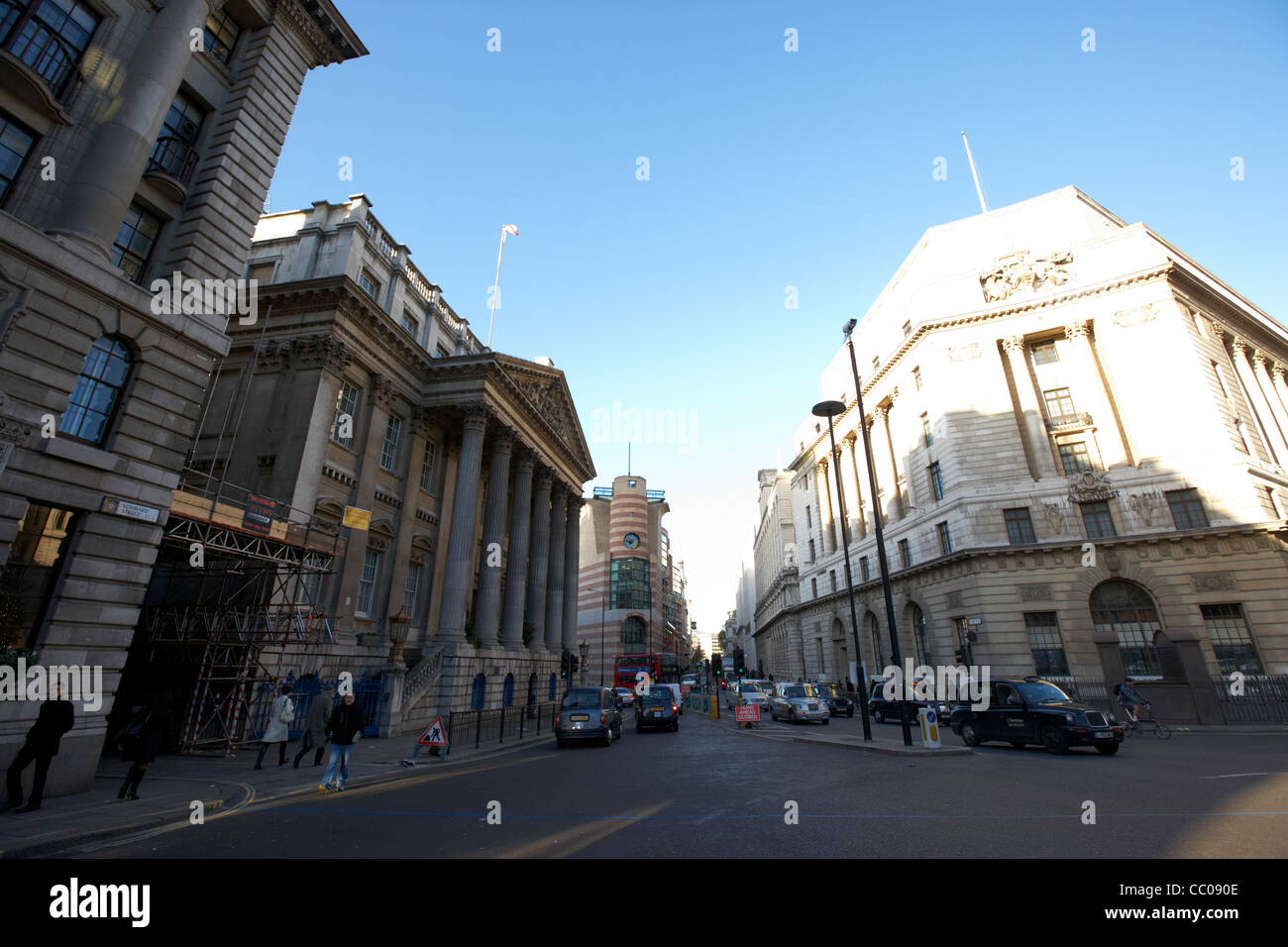 bank junction of lombard street, mansion house street princes street in ...