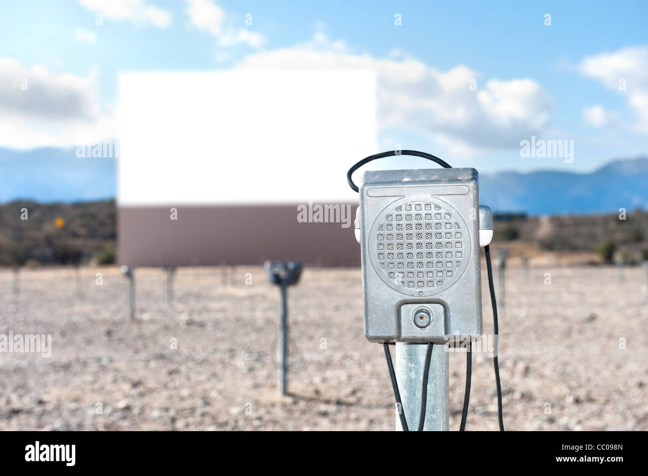vintage drive in movie speakers
