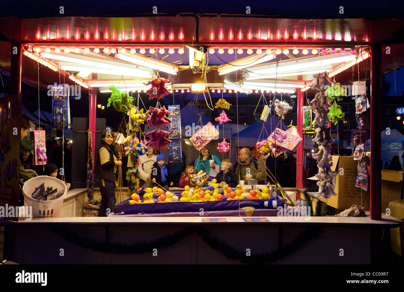 Hookaduck funfair game Stock Photo Alamy