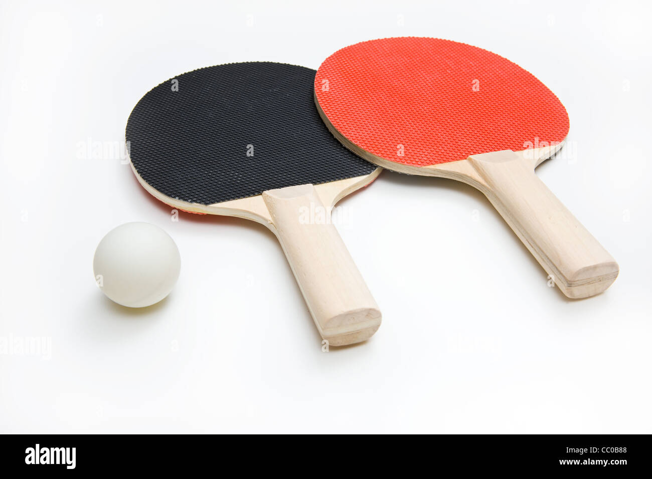 Ping Pong Paddle and Ball Stock Photo Alamy