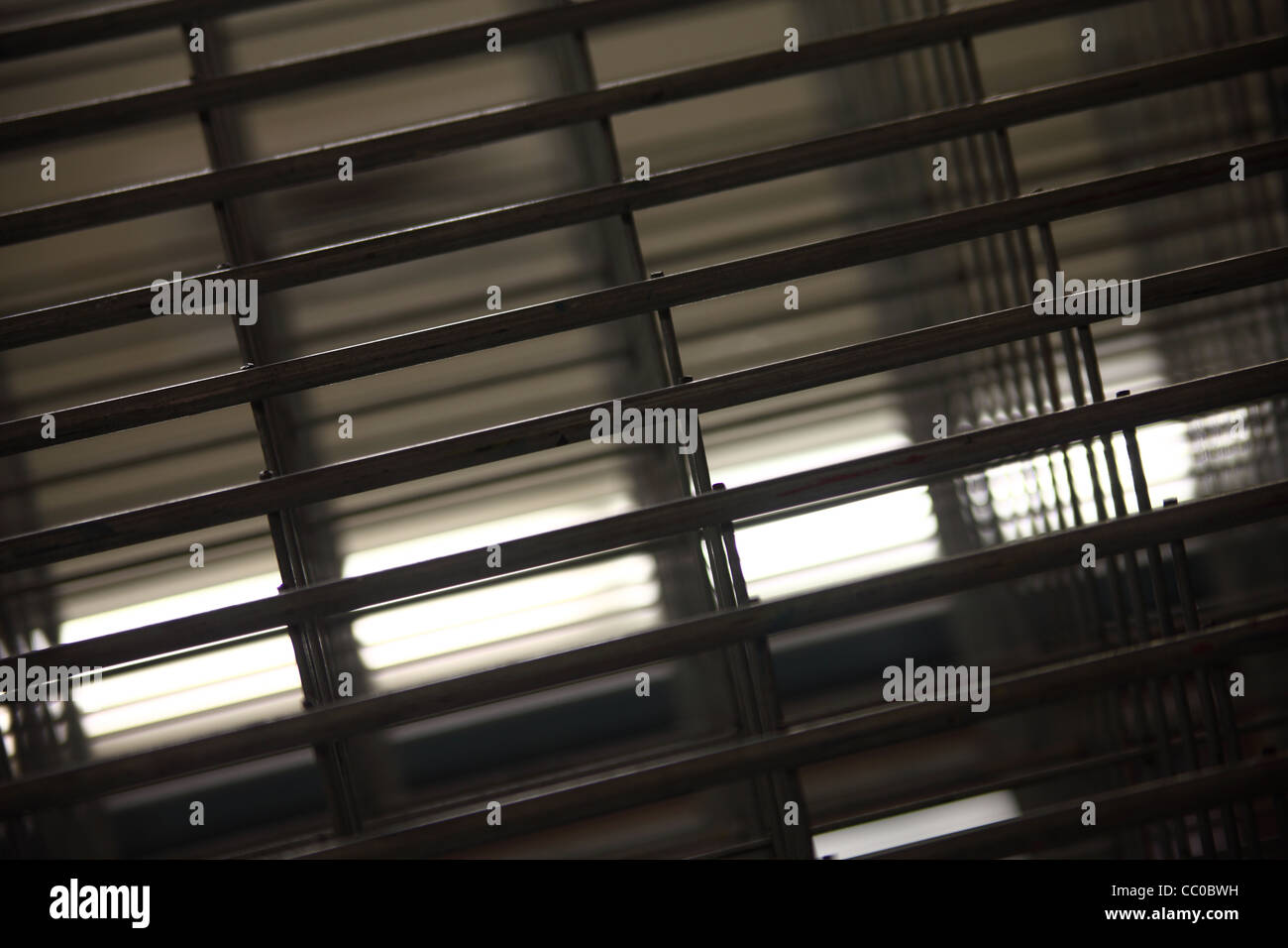 closeup view of an industrial drying rack Stock Photo Alamy