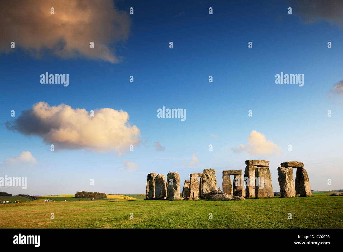 Stonehenge, Wiltshire, England, on a beautiful summer evening. Stock Photo