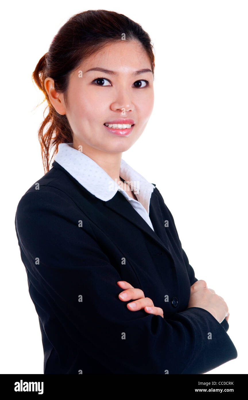 Arms crossed Confident Asian business woman Stock Photo - Alamy