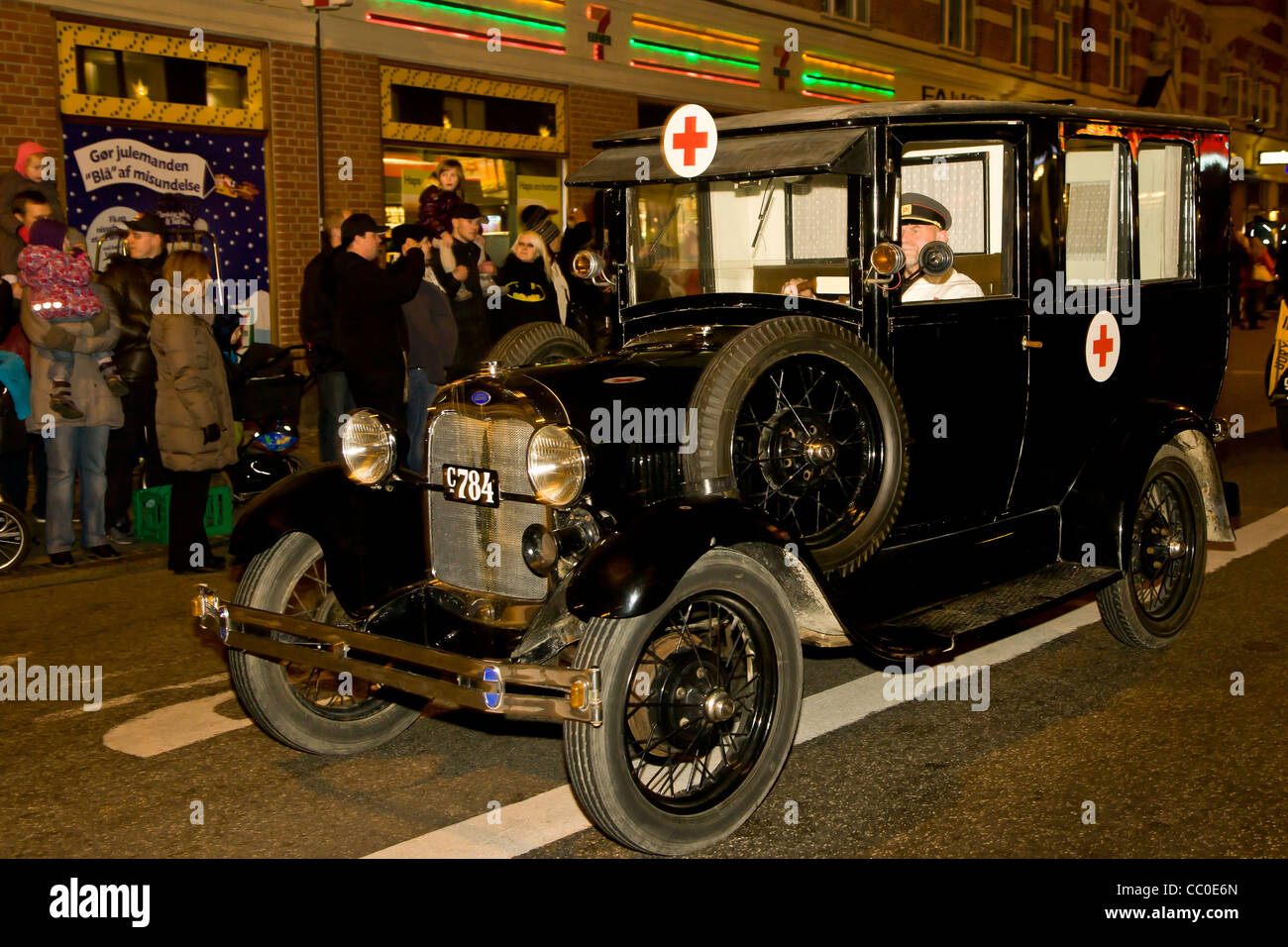 Old vintage ambulance Stock Photo