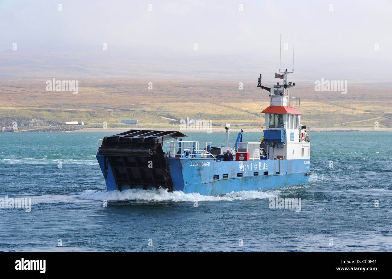 Islay to Jura car Ferry, in the Scottish islands route Port Askaig on Islay to Feolin Jura Stock