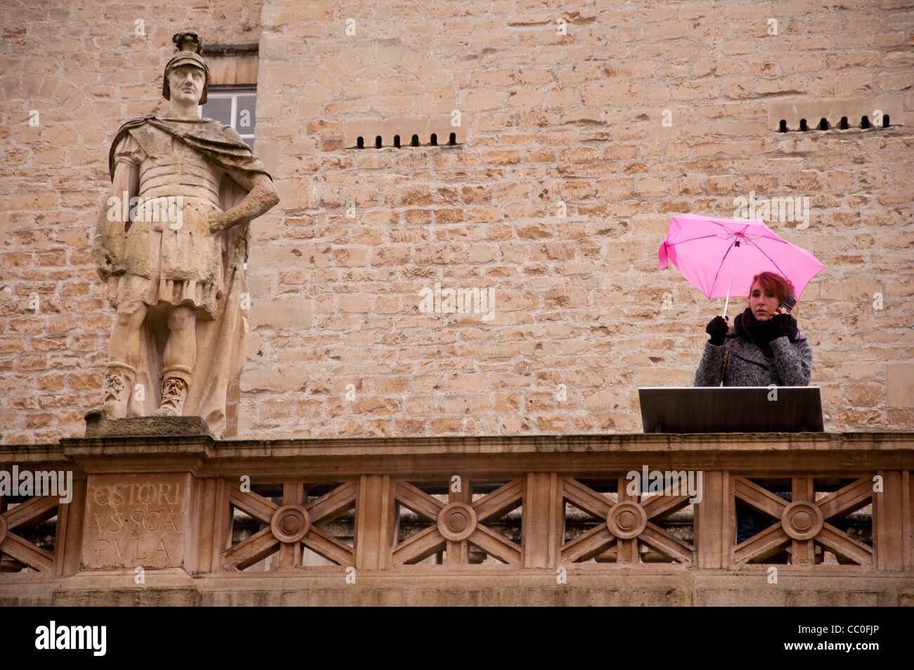 Visitor the Roman baths of the World Heritage City Bath, England UK ...