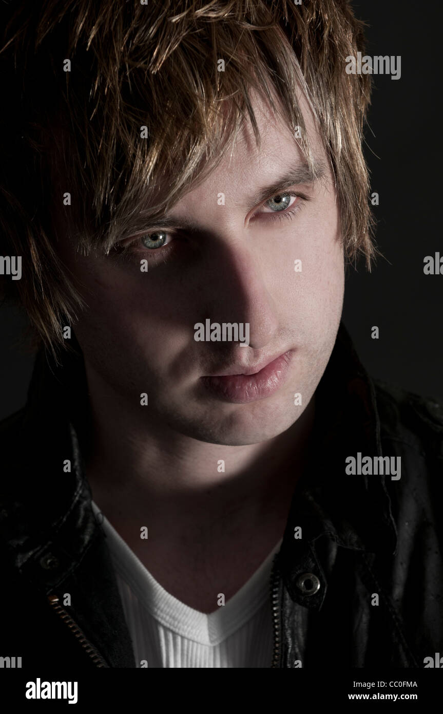 Portrait sad pensive man watching hi-res stock photography and images ...