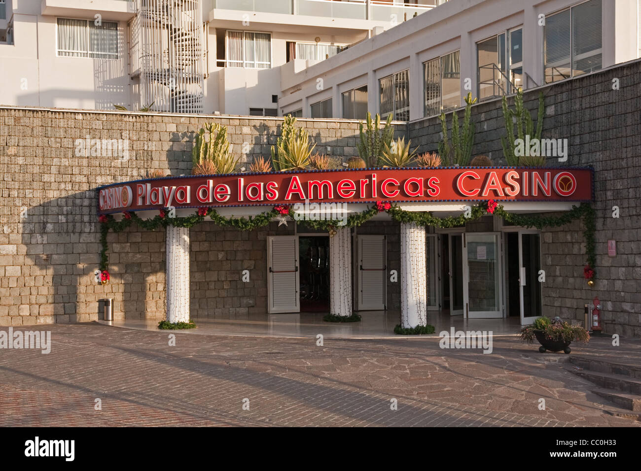 Playa de las Americas Casino entrance Stock Photo