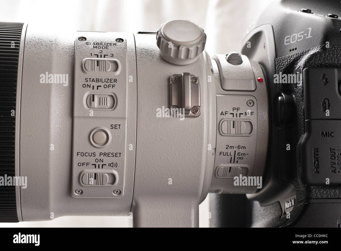 Canon EOS system new 300mm f/2.8 EF USM IS II fast telephoto lens