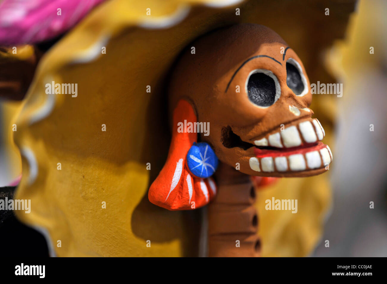 Mexican toys depicting the dead (catrina) Stock Photo