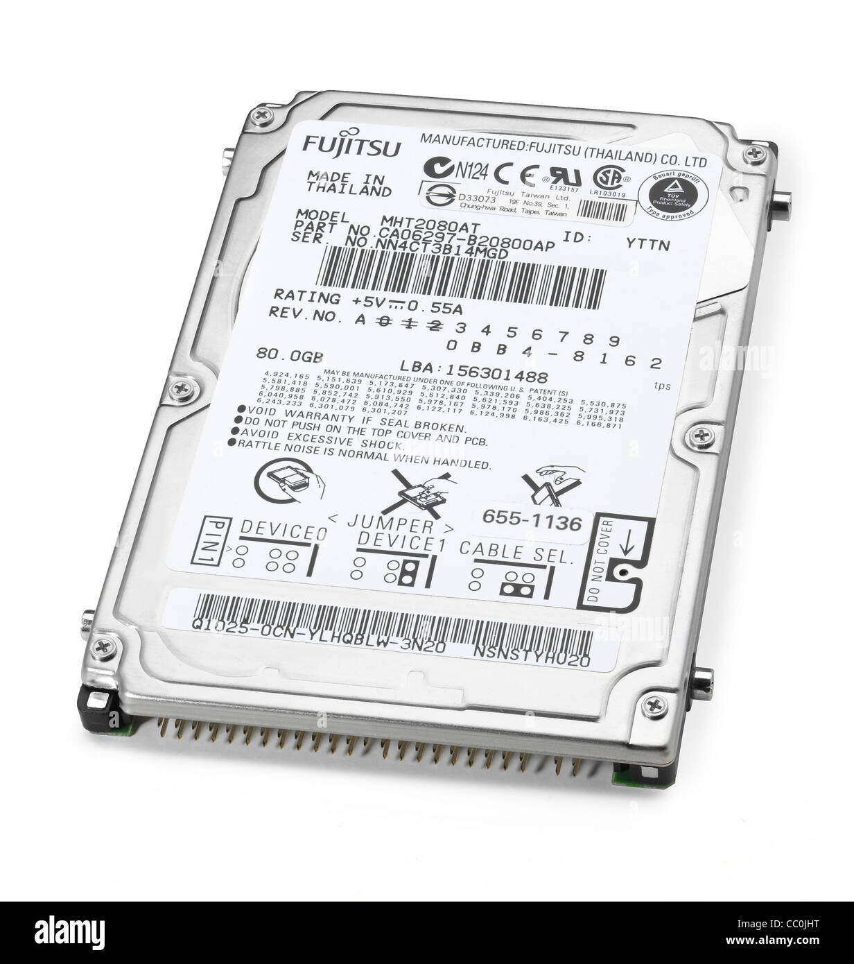 Hard drive unit from a laptop computer Stock Photo Alamy