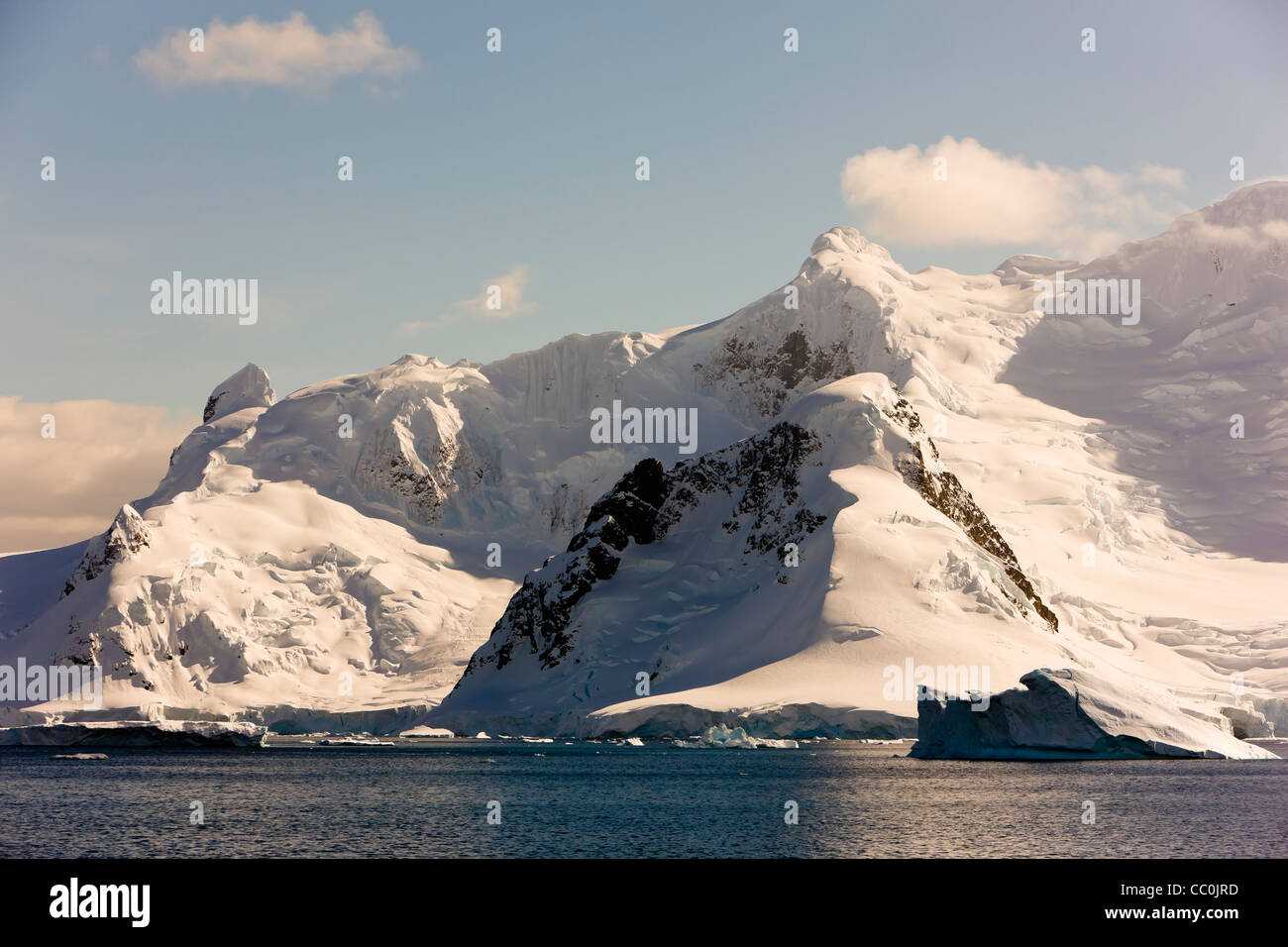 Antarctic Peninsular Andvord Bay Neko inlet Stock Photo