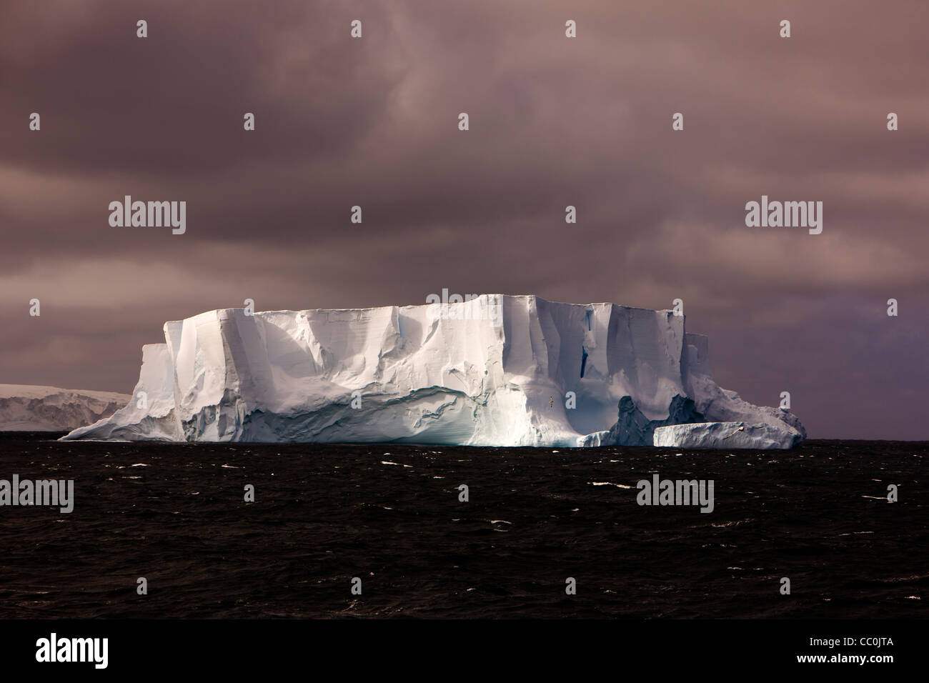 Antarctic Tabular iceberg Bellingshausen Sea Stock Photo
