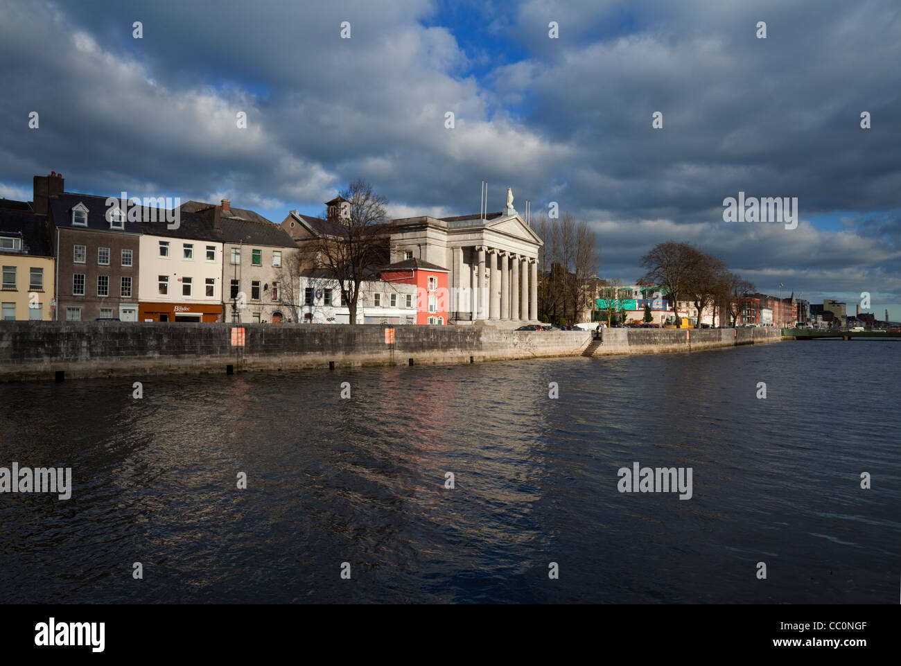 St Mary's Church beside the River Lee, Cork City, Ireland Stock Photo